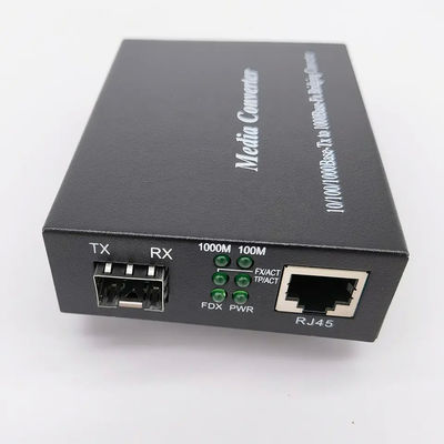 Convertitore a fibra ottica 1000base Tx di media di gigabit a 1000base Fx