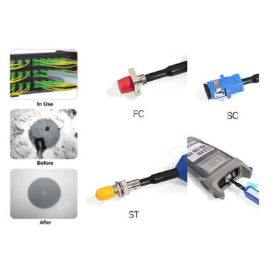 accessori del cavo a fibre ottiche dei puntali di 1.25mm, penna di pulizia a fibra ottica di clic di LC MU una