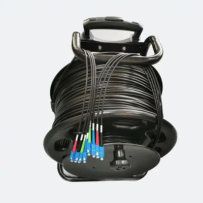 Cavo di fibra ottica trasportabile con lunghezza 100M 200M 500M cordone blindato tattico a fibra ottica
